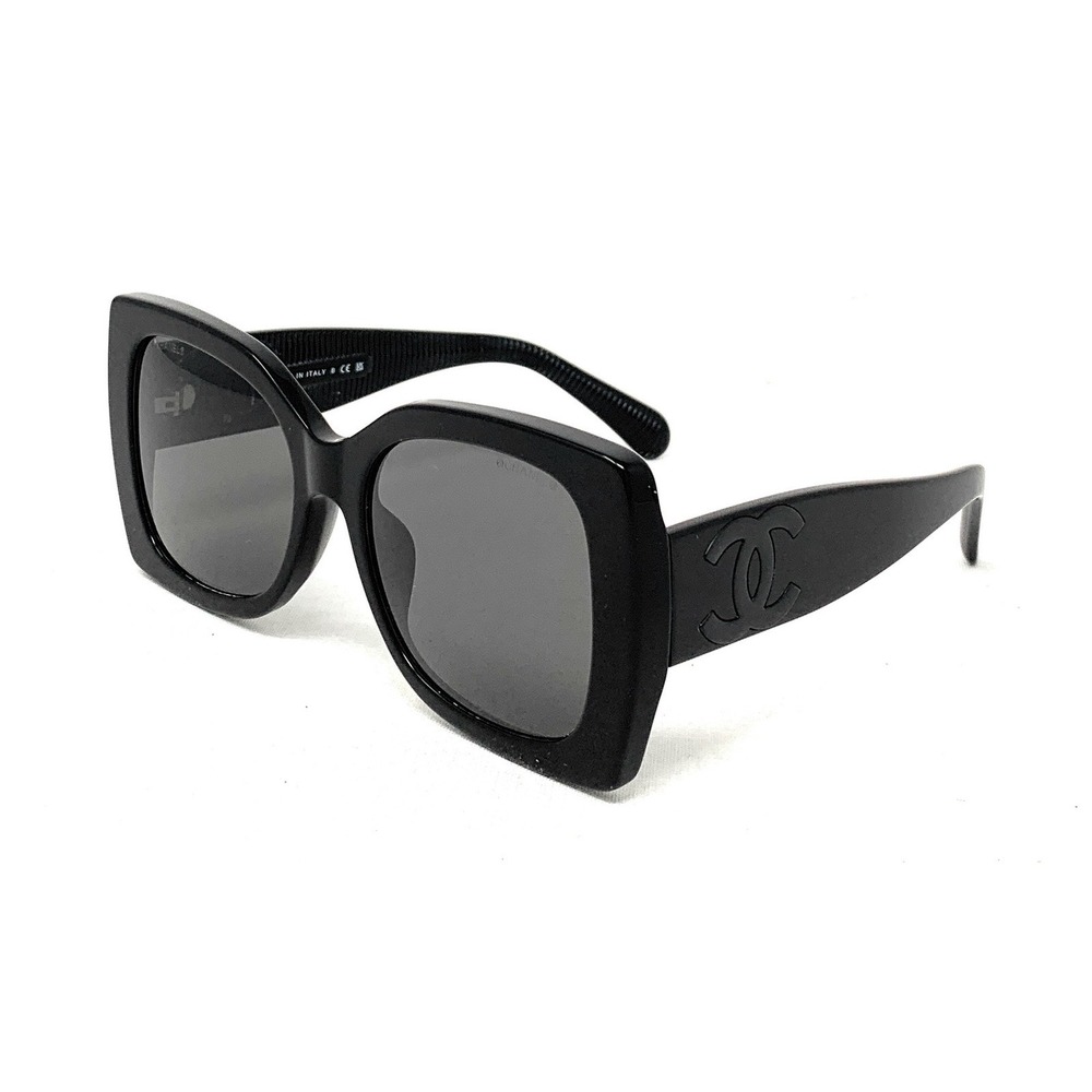 CHANEL Women's Sunglasses CH5494A 888/S4 Black Black Grey 53mm